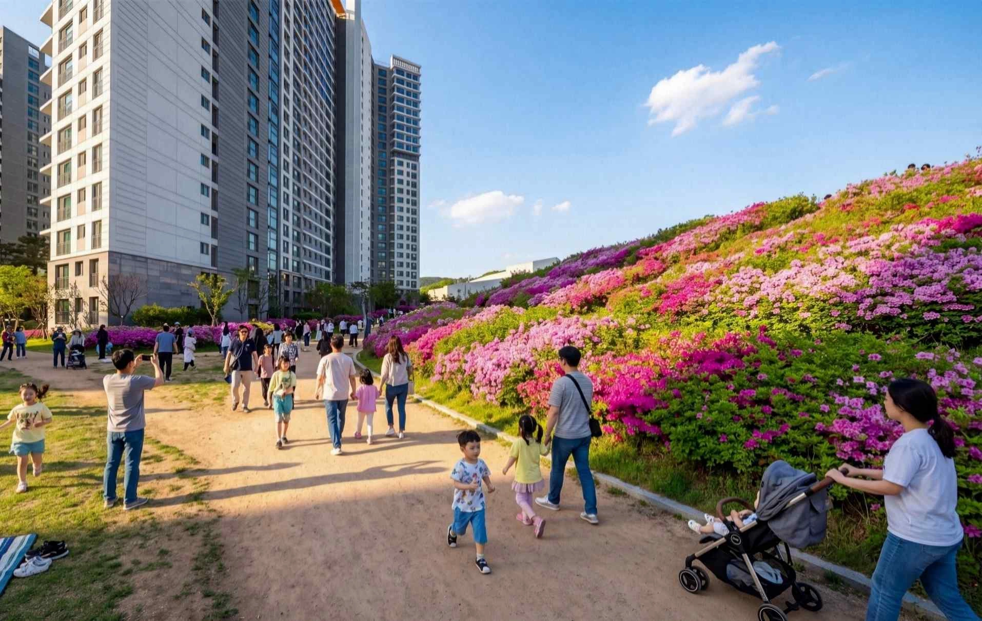 꽃을 따라 걷는 길 계획 이미지